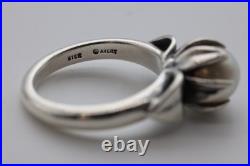 James Avery Sterling Silver Pearl Flower Ring Size 6 Retired Pre Owned James Avery Sterling Silver Pearl Flower Ring Size 6 Retired Pre Owned