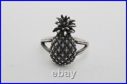 James Avery Sterling Silver Pineapple Ring Retired Size 10 Pre Owned