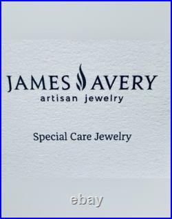 James Avery Sterling Silver Purple Heart Lab-Created Gemstone Necklace New Box