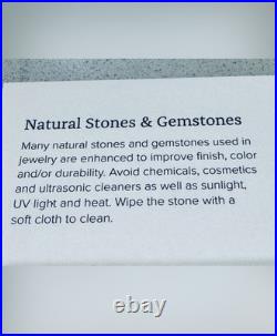 James Avery Sterling Silver Purple Heart Lab-Created Gemstone Necklace New Box