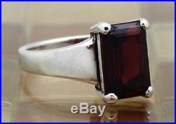 James Avery Sterling Silver Red Garnet Bella Ring Size 9, 6.6 Grams RETAIL$385