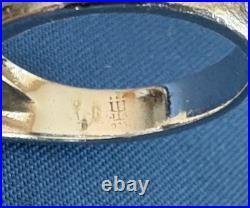 James Avery Sterling Silver Retired Bella Blue Topaz Ring Size 6.25