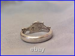 James Avery Sterling Silver Retired Double Dolphin Ring
