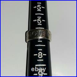 James Avery Sterling Silver Retired Faith Hope Love Ring 3/8 Wide Size Sz 7