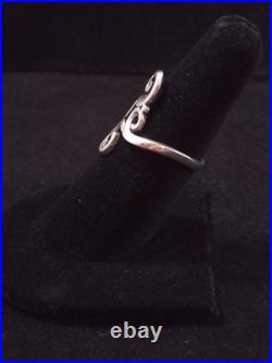 James Avery Sterling Silver Retired Filigree Open Scroll Ring, Size 6.5