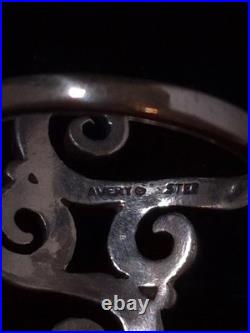 James Avery Sterling Silver Retired Filigree Open Scroll Ring, Size 6.5