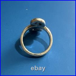 James Avery Sterling Silver Retired Hammered Double Scrolled Ring Size 7.5