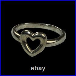 James Avery Sterling Silver Ring Heart Size 7.25 US