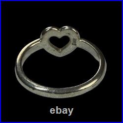 James Avery Sterling Silver Ring Heart Size 7.25 US