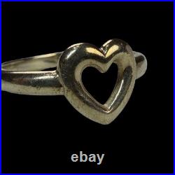 James Avery Sterling Silver Ring Heart Size 7.25 US