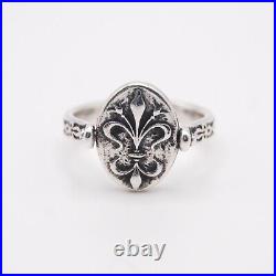 James Avery Sterling Silver SECRET MESSAGE RING Size 6 Retired