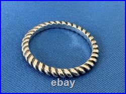 James Avery Sterling Silver Small Twisted Wire Ring Size 6.75