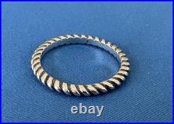 James Avery Sterling Silver Small Twisted Wire Ring Size 6.75