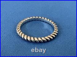 James Avery Sterling Silver Small Twisted Wire Ring Size 6.75
