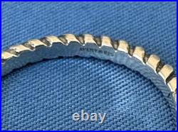 James Avery Sterling Silver Small Twisted Wire Ring Size 6.75