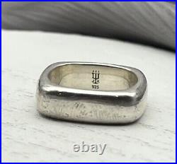 James Avery Sterling Silver Soft Square Ring Size 5.5 Retired