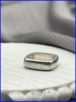 James Avery Sterling Silver Soft Square Ring Size 5.5 Retired