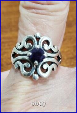 James Avery Sterling Silver Spanish Lace Amethyst Ring-size 7 Georgeous