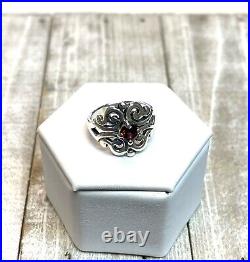 James Avery Sterling Silver Spanish Lace Birthstone Ring Garnet, January, Size 6