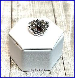 James Avery Sterling Silver Spanish Lace Birthstone Ring Garnet, January, Size 6