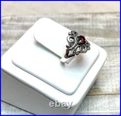 James Avery Sterling Silver Spanish Lace Birthstone Ring Garnet, January, Size 6