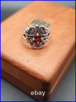 James Avery Sterling Silver Spanish Lace Ring withGarnet Box Not Included James Avery Sterling Silver Spanish Lace Ring withGarnet Box Not Included