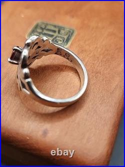 James Avery Sterling Silver Spanish Lace Ring withGarnet Box Not Included James Avery Sterling Silver Spanish Lace Ring withGarnet Box Not Included