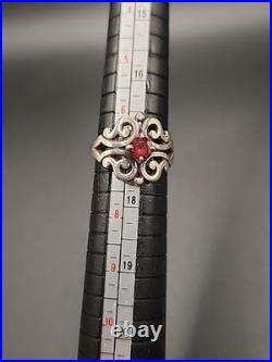 James Avery Sterling Silver Spanish Lace Ring withGarnet Box Not Included James Avery Sterling Silver Spanish Lace Ring withGarnet Box Not Included