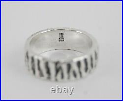James Avery Sterling Silver TREE BARK RING Retired RARE SIZE 7