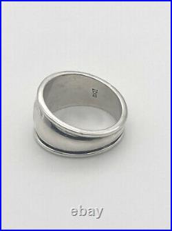 James Avery Sterling Silver Tapered Dome Signet Ring Size 10.5, 17/32 Wide