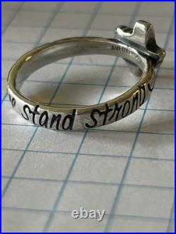 James Avery Sterling Silver Texas Heart Together Strong Size 6 Free Shipping James Avery Sterling Silver Texas Heart Together Strong Size 6 Free Shipping