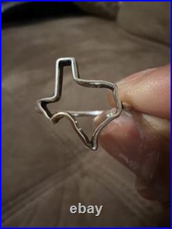James Avery Sterling Silver Texas Ring Size 8 Preowned May Have Some Stretches