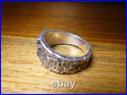 James Avery Sterling Silver Textured Cross Ring Size 10 Retired