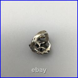 James Avery Sterling Silver Triple Flower Dogwood Floral Dome Ring Retired Sz 3