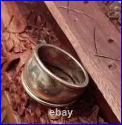 James Avery Sterling Silver Wide Cigar Band Ring Retired Vintage Size 9 925 10g
