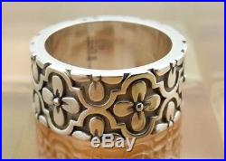 James Avery Sterling Silver Wide Flower Ring Size 3.5, 3/8 Wide, 7G, RETIRED