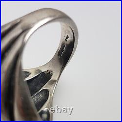 James Avery Sterling Silver Wide Scalloped Dome Ring Size 7.25