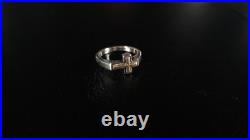 James Avery Sterling Silver With Bronze Cross Ring Size 7