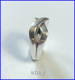 James Avery Sterling Silver X Cross Over Band Ring Retired Sz 9.5