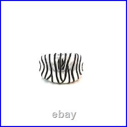 James Avery Sterling Silver Zebra Stripe Ring Size 5 James Avery Sterling Silver Zebra Stripe Ring Size 5