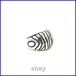 James Avery Sterling Silver Zebra Stripe Ring Size 5 James Avery Sterling Silver Zebra Stripe Ring Size 5