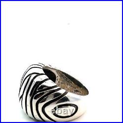 James Avery Sterling Silver Zebra Stripe Ring Size 5 James Avery Sterling Silver Zebra Stripe Ring Size 5