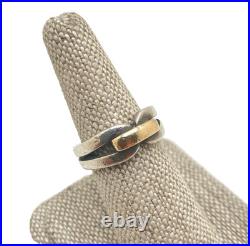 James Avery Sterling Silver and 14K Gold Accent Ring US size 5.5 James Avery Sterling Silver and 14K Gold Accent Ring US size 5.5