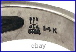 James Avery Sterling Silver and 14K Gold Accent Ring US size 5.5