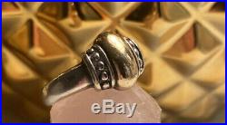 James Avery Sterling silver and 14k gold dome ring size 7