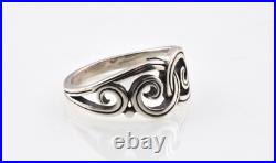 James Avery Swirl Gentle Waves Ring in Sterling Silver Size 7