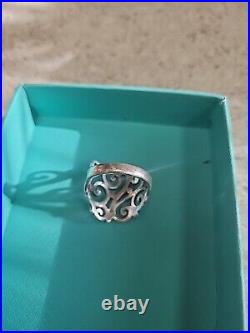 James Avery Swirling Silver Ring 7.75 us