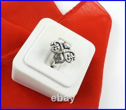 James Avery Swirls Scrolls Adorned Heart Ring 925 Sterling Silver Size 8 Jewelry