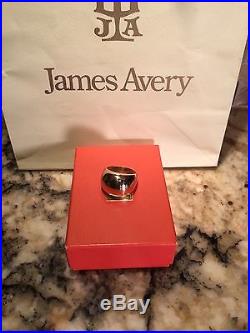 James Avery Tapered Dome Ring 14kYellow Gold Sz 7 Solid Heavy Retired