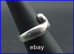 James Avery Thick Double Scroll Swirl Ring 925 Sterling Silver Size 6.25 Used